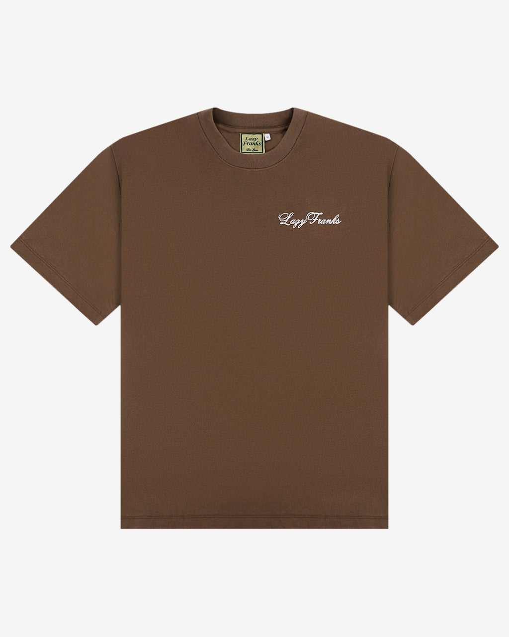 OVERSIZED SIGNATURE T-SHIRT - COFFEE