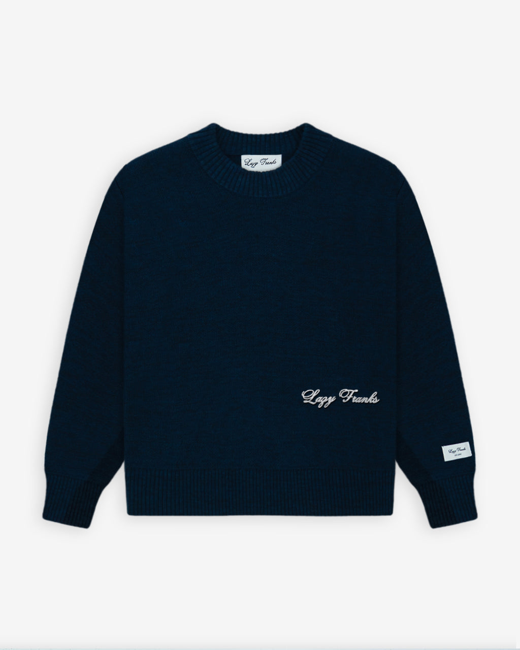 FRANKLIN HEAVY KNIT - NAVY MARLE