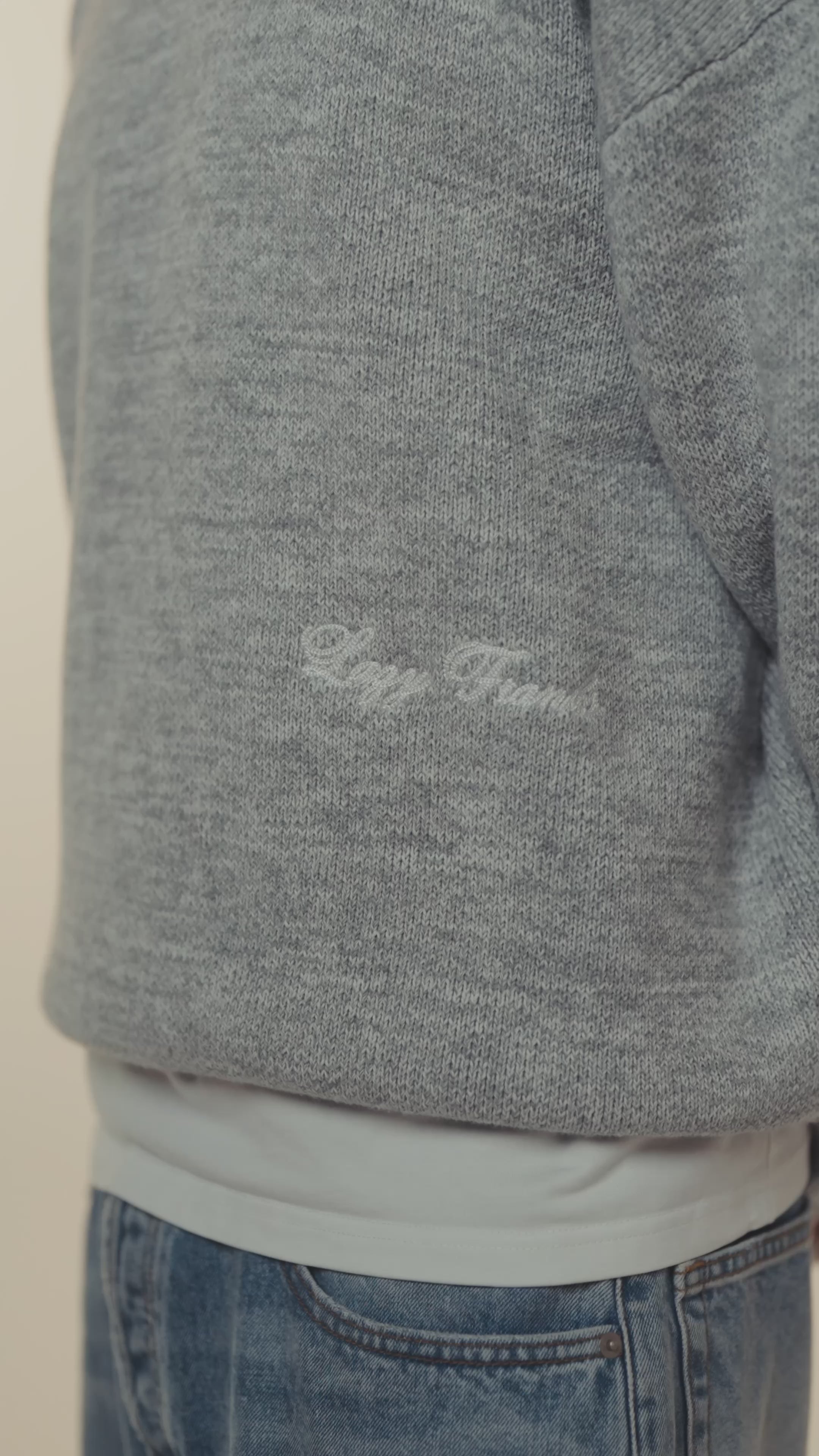FRANKLIN HEAVY KNIT - GREY MARLE